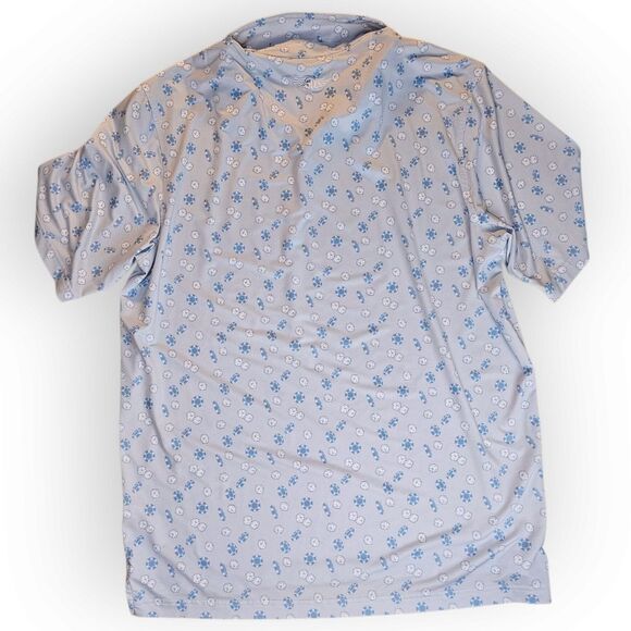 Straight Down Let It Ride Light Blue Dice Casino Golf Polo XLarge - Picture 5 of 8